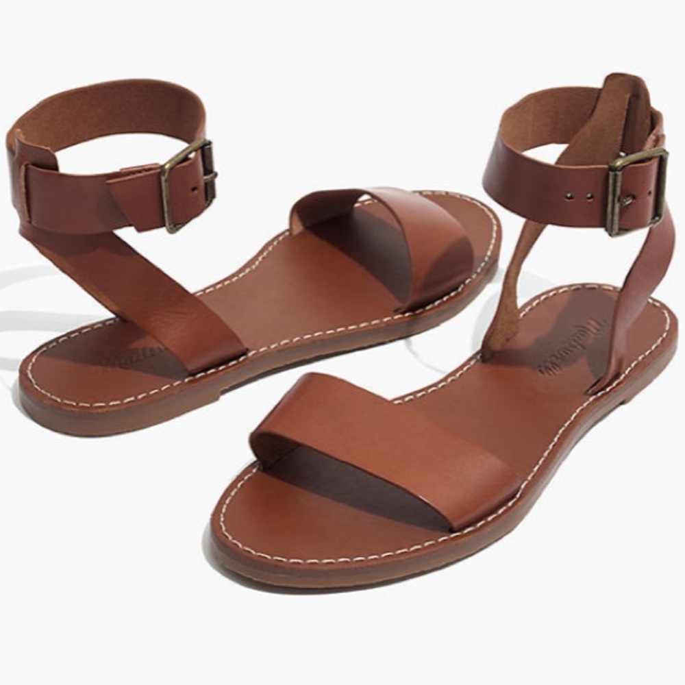 NWT Madewell Boardwalk Ankle Strap Sandals